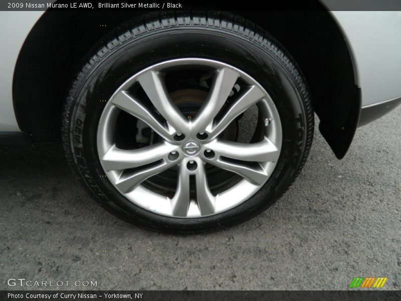 Brilliant Silver Metallic / Black 2009 Nissan Murano LE AWD