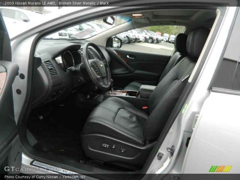 Brilliant Silver Metallic / Black 2009 Nissan Murano LE AWD