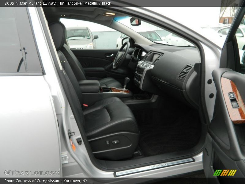 Brilliant Silver Metallic / Black 2009 Nissan Murano LE AWD