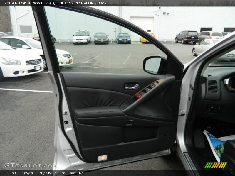 Brilliant Silver Metallic / Black 2009 Nissan Murano LE AWD