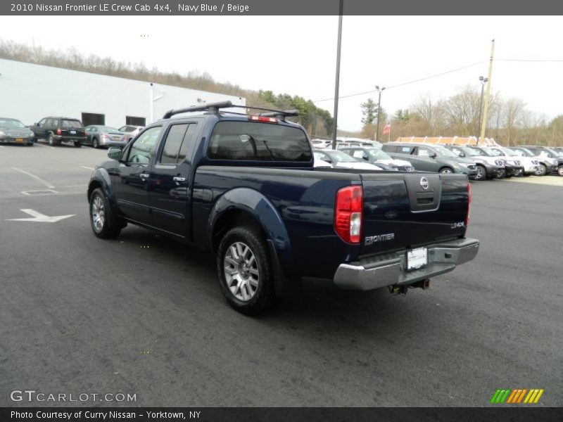 Navy Blue / Beige 2010 Nissan Frontier LE Crew Cab 4x4