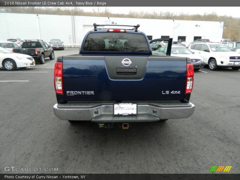 Navy Blue / Beige 2010 Nissan Frontier LE Crew Cab 4x4