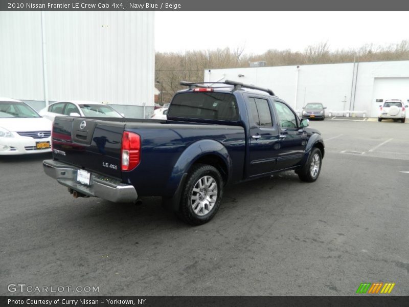 Navy Blue / Beige 2010 Nissan Frontier LE Crew Cab 4x4