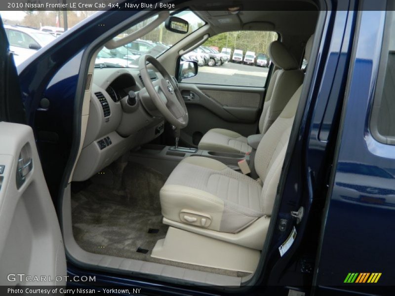  2010 Frontier LE Crew Cab 4x4 Beige Interior