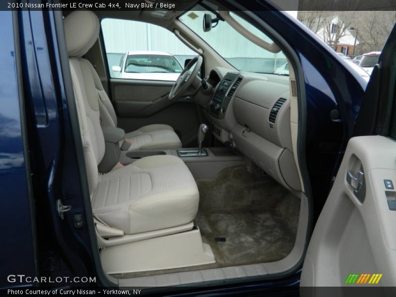 Navy Blue / Beige 2010 Nissan Frontier LE Crew Cab 4x4