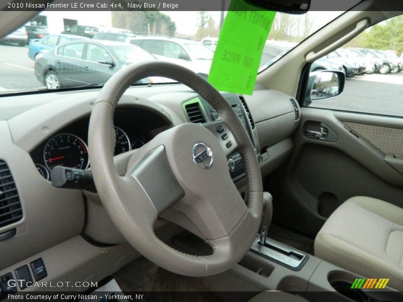 Navy Blue / Beige 2010 Nissan Frontier LE Crew Cab 4x4