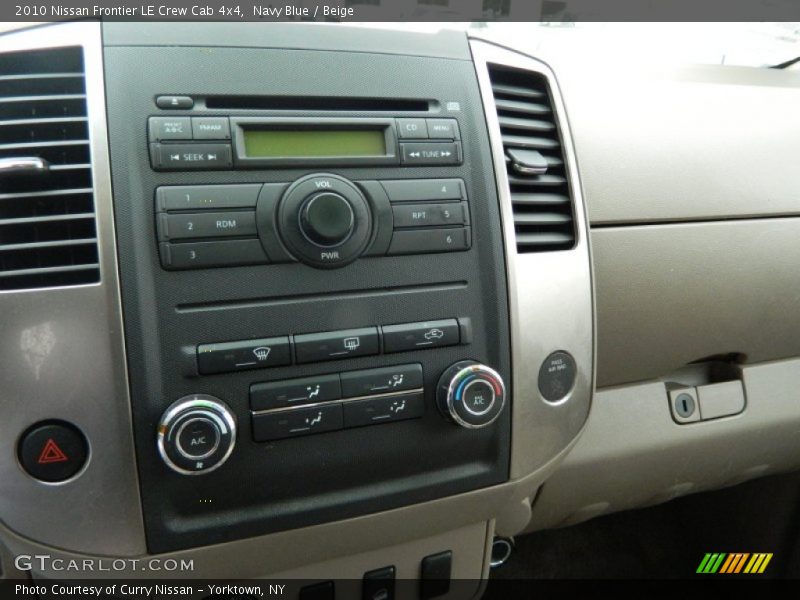 Navy Blue / Beige 2010 Nissan Frontier LE Crew Cab 4x4