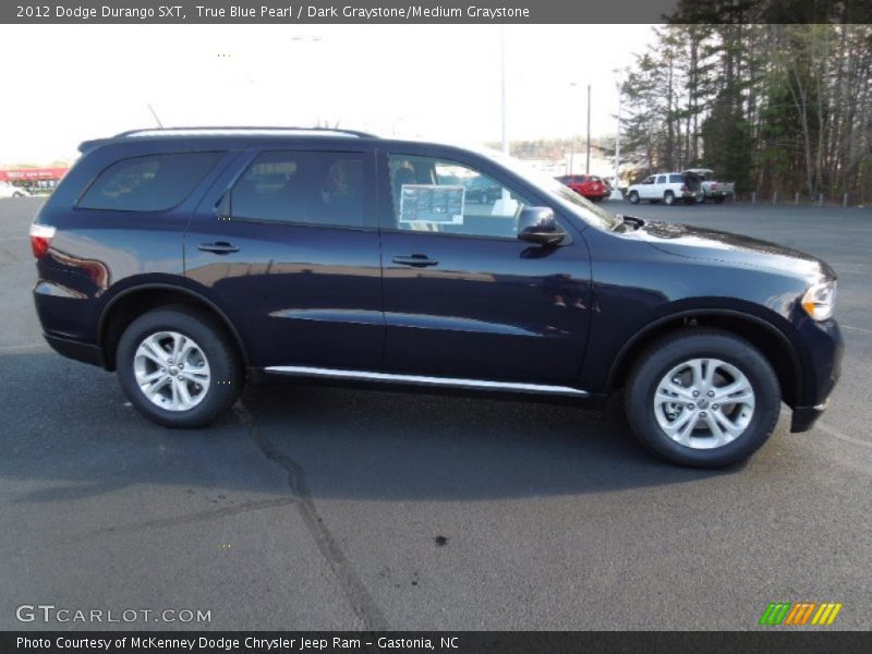 True Blue Pearl / Dark Graystone/Medium Graystone 2012 Dodge Durango SXT
