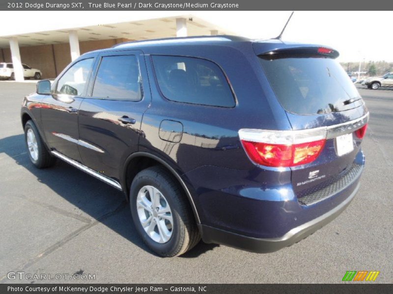 True Blue Pearl / Dark Graystone/Medium Graystone 2012 Dodge Durango SXT