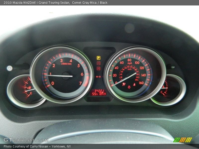 Comet Gray Mica / Black 2010 Mazda MAZDA6 i Grand Touring Sedan