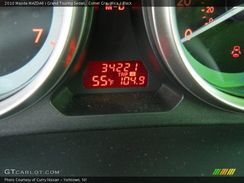 Comet Gray Mica / Black 2010 Mazda MAZDA6 i Grand Touring Sedan