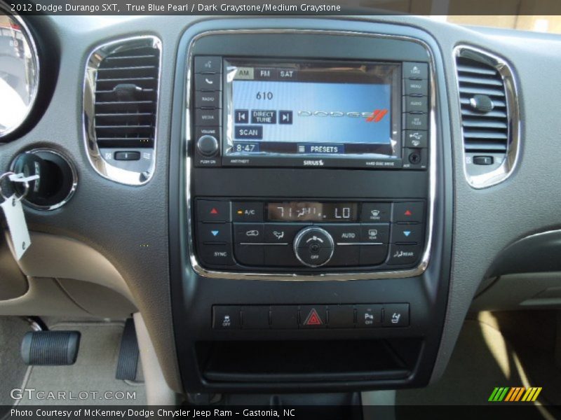 Controls of 2012 Durango SXT