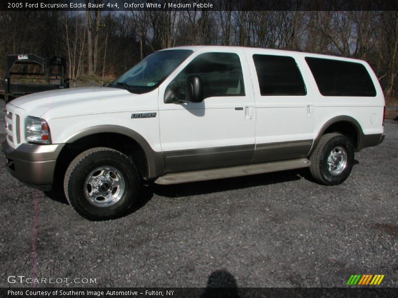 Oxford White / Medium Pebble 2005 Ford Excursion Eddie Bauer 4x4