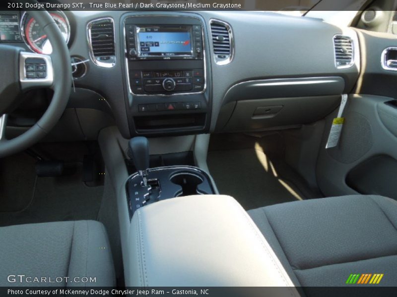 True Blue Pearl / Dark Graystone/Medium Graystone 2012 Dodge Durango SXT