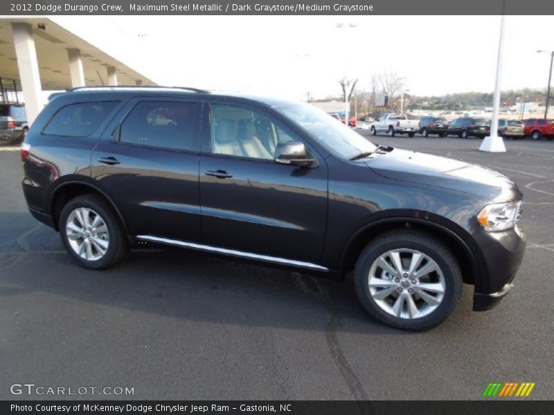 Maximum Steel Metallic / Dark Graystone/Medium Graystone 2012 Dodge Durango Crew