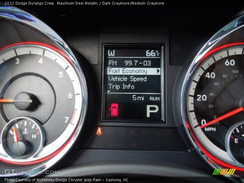 Maximum Steel Metallic / Dark Graystone/Medium Graystone 2012 Dodge Durango Crew