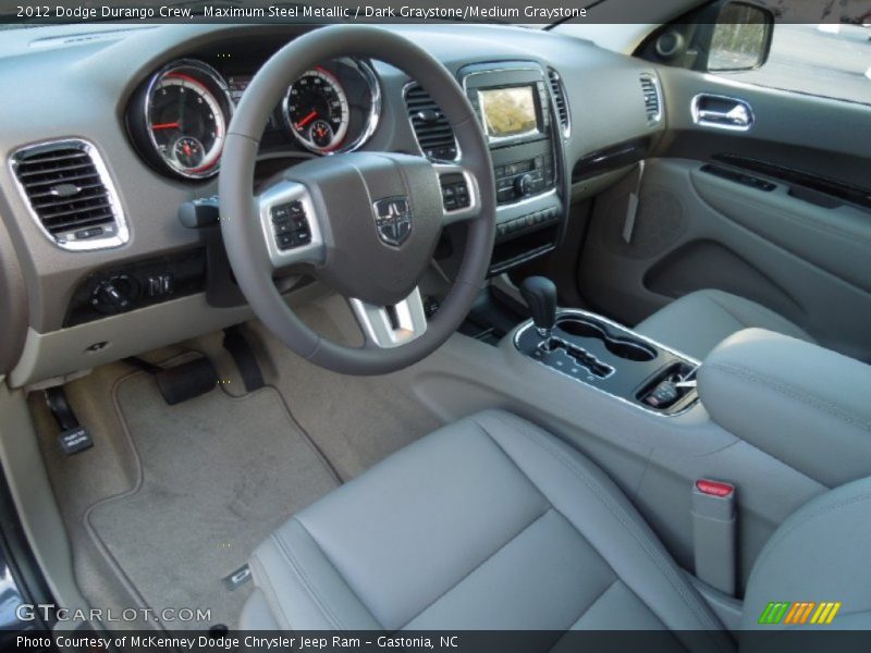 Dark Graystone/Medium Graystone Interior - 2012 Durango Crew 