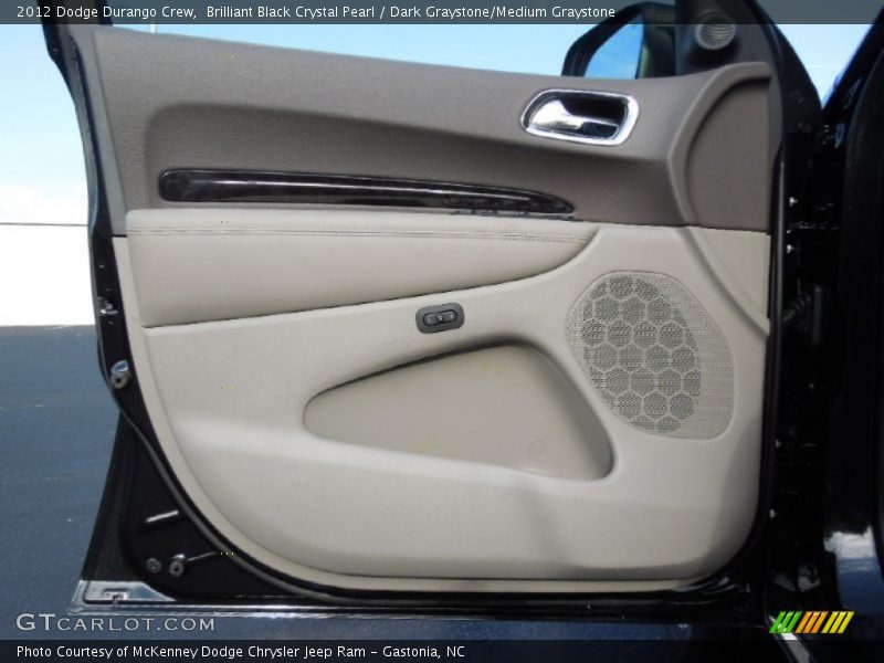 Brilliant Black Crystal Pearl / Dark Graystone/Medium Graystone 2012 Dodge Durango Crew