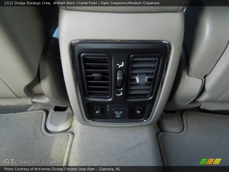 Brilliant Black Crystal Pearl / Dark Graystone/Medium Graystone 2012 Dodge Durango Crew