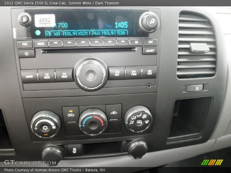 Summit White / Dark Titanium 2012 GMC Sierra 1500 SL Crew Cab