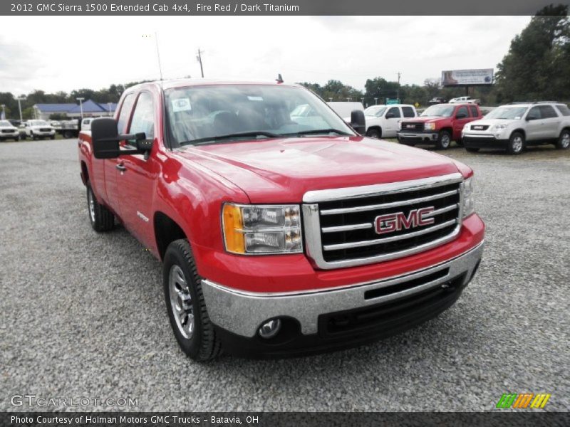 Fire Red / Dark Titanium 2012 GMC Sierra 1500 Extended Cab 4x4