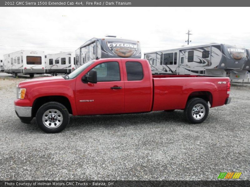 Fire Red / Dark Titanium 2012 GMC Sierra 1500 Extended Cab 4x4