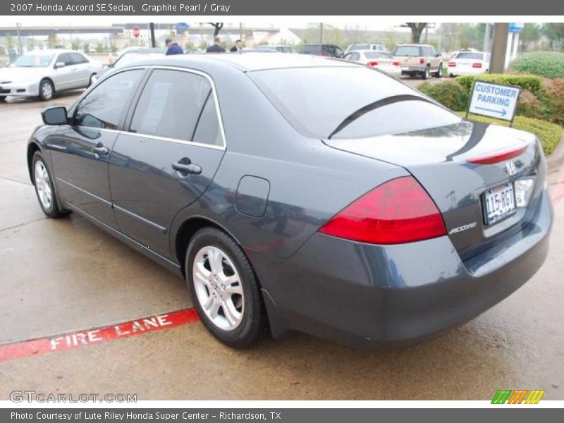 Graphite Pearl / Gray 2007 Honda Accord SE Sedan