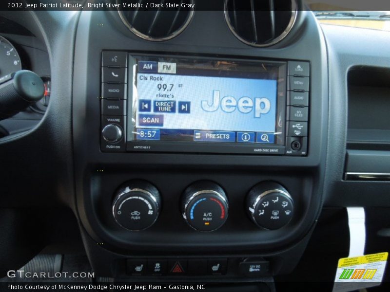 Bright Silver Metallic / Dark Slate Gray 2012 Jeep Patriot Latitude