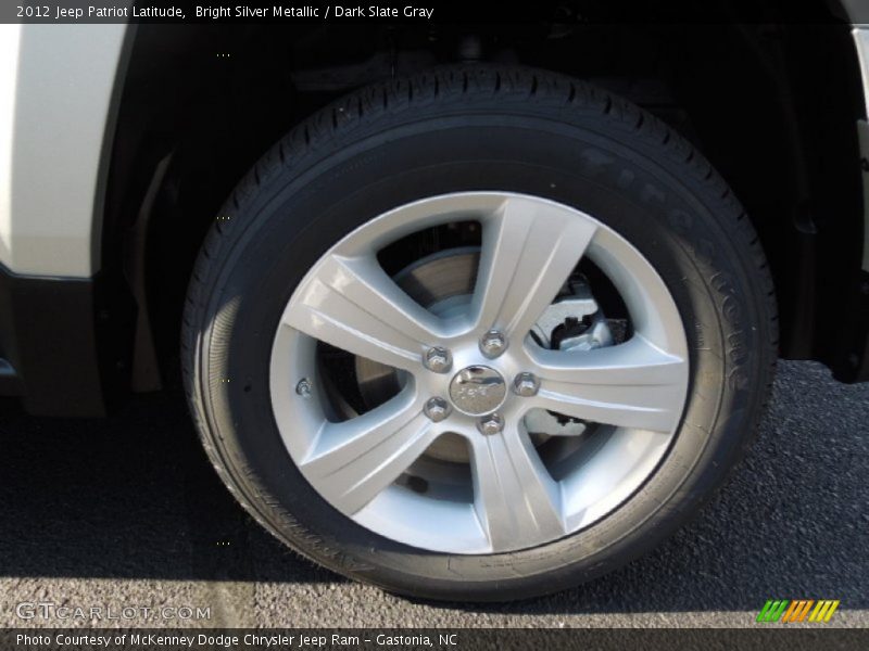Bright Silver Metallic / Dark Slate Gray 2012 Jeep Patriot Latitude