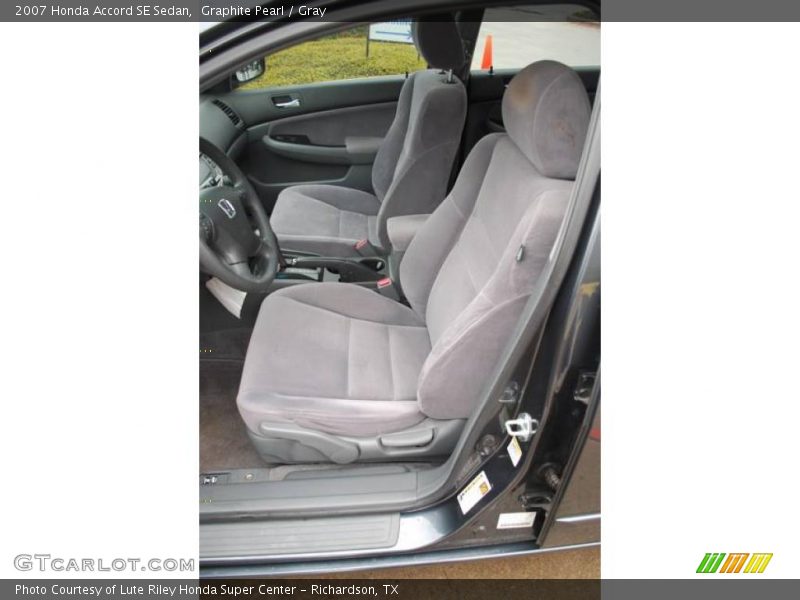 Graphite Pearl / Gray 2007 Honda Accord SE Sedan