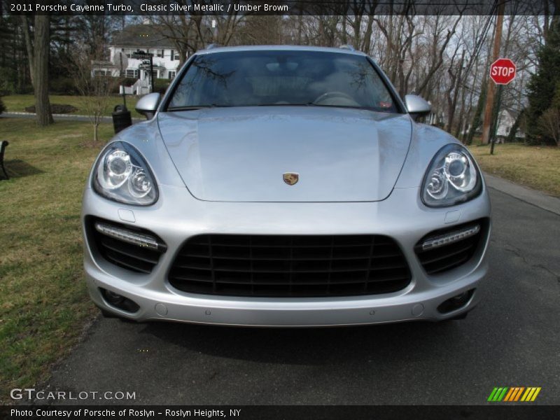 Classic Silver Metallic / Umber Brown 2011 Porsche Cayenne Turbo