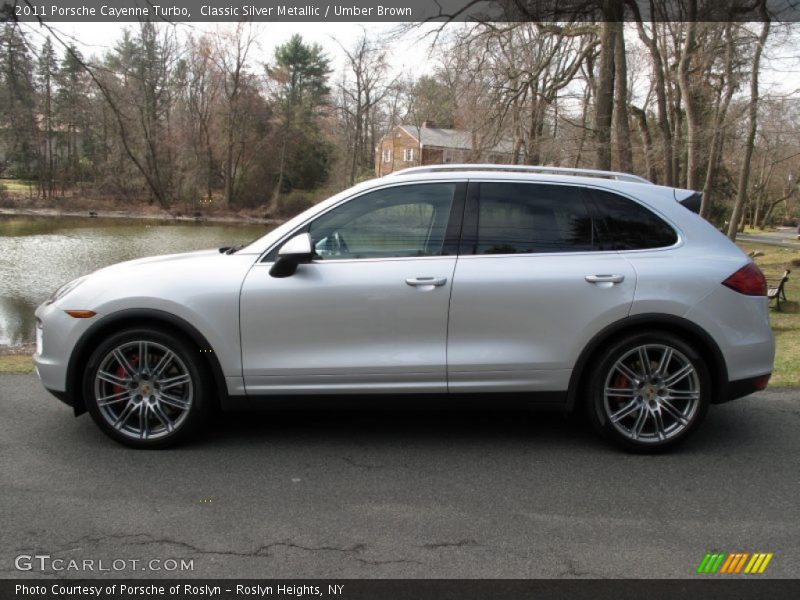 Classic Silver Metallic / Umber Brown 2011 Porsche Cayenne Turbo