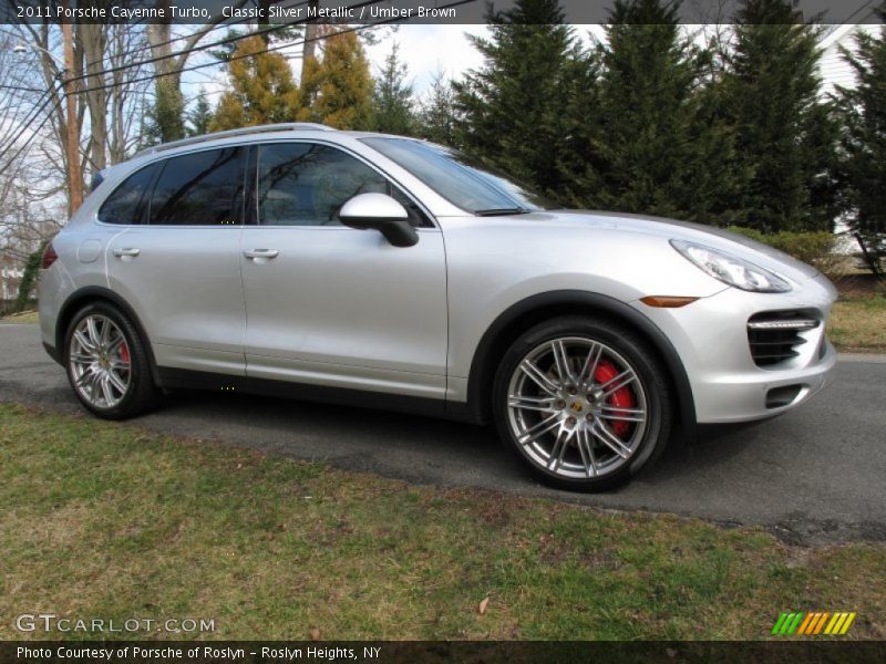 Classic Silver Metallic / Umber Brown 2011 Porsche Cayenne Turbo