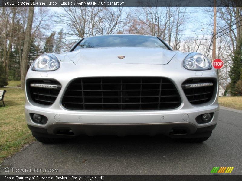 Classic Silver Metallic / Umber Brown 2011 Porsche Cayenne Turbo