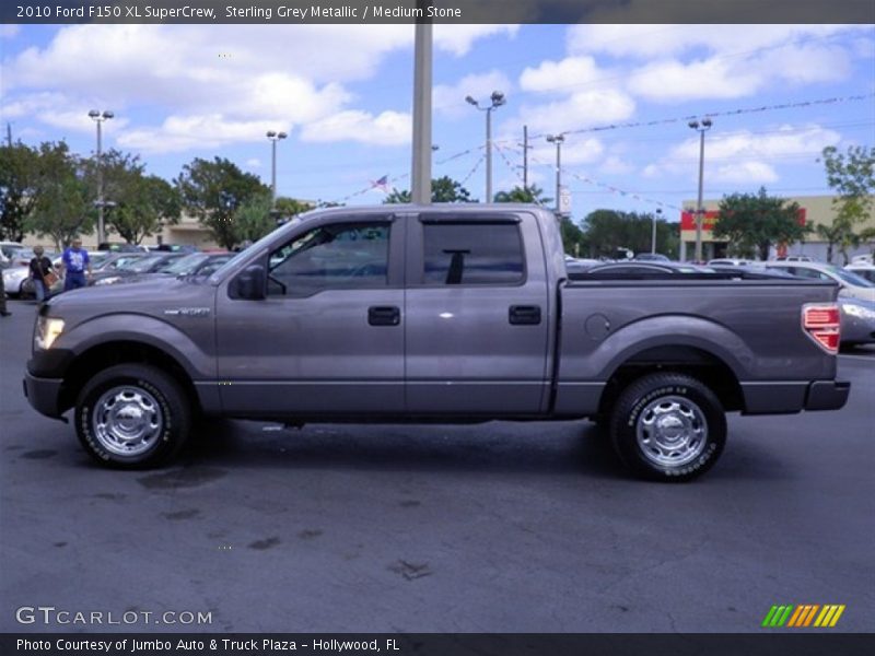 Sterling Grey Metallic / Medium Stone 2010 Ford F150 XL SuperCrew