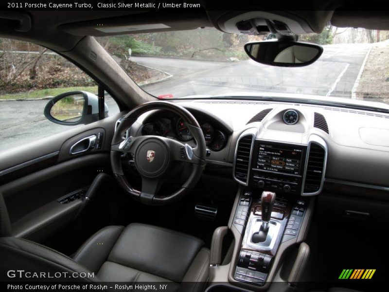 Classic Silver Metallic / Umber Brown 2011 Porsche Cayenne Turbo