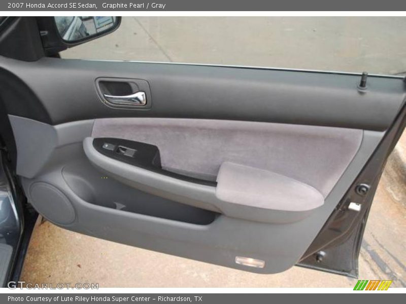 Graphite Pearl / Gray 2007 Honda Accord SE Sedan