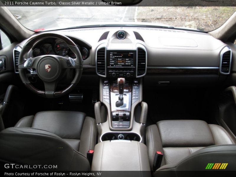 Classic Silver Metallic / Umber Brown 2011 Porsche Cayenne Turbo