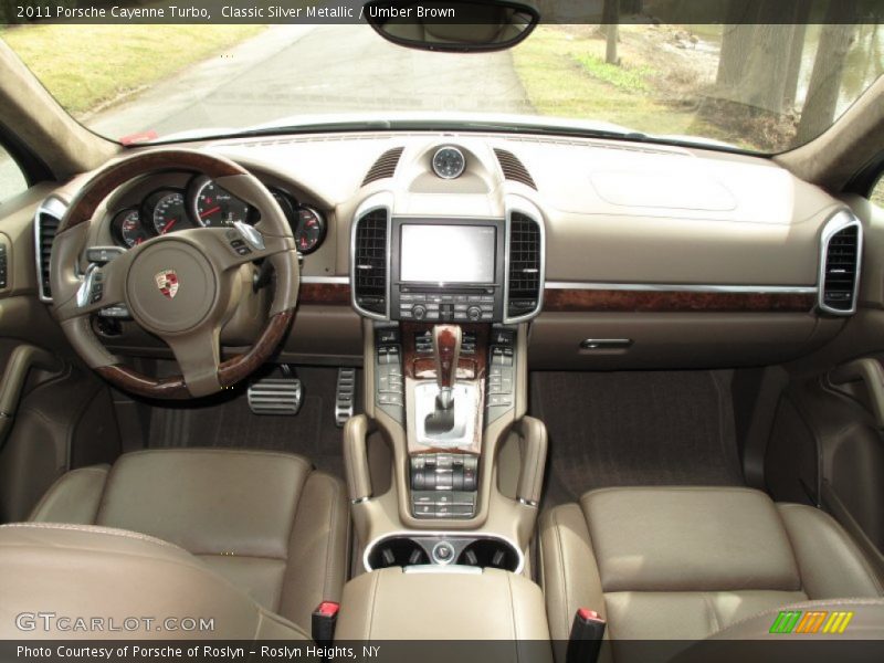 Classic Silver Metallic / Umber Brown 2011 Porsche Cayenne Turbo