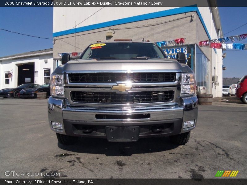 Graystone Metallic / Ebony 2008 Chevrolet Silverado 3500HD LT Crew Cab 4x4 Dually