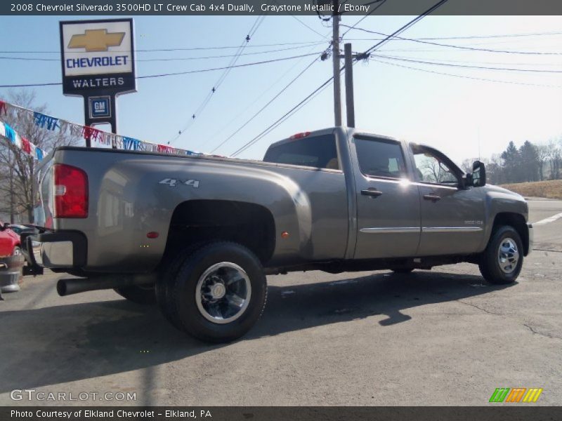 Graystone Metallic / Ebony 2008 Chevrolet Silverado 3500HD LT Crew Cab 4x4 Dually