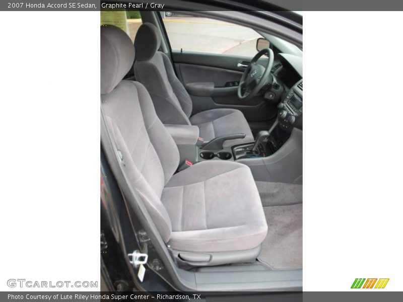 Graphite Pearl / Gray 2007 Honda Accord SE Sedan