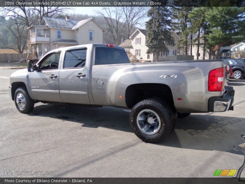 Graystone Metallic / Ebony 2008 Chevrolet Silverado 3500HD LT Crew Cab 4x4 Dually