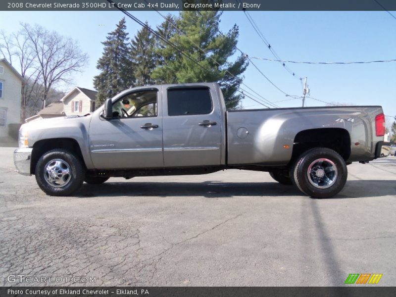 Graystone Metallic / Ebony 2008 Chevrolet Silverado 3500HD LT Crew Cab 4x4 Dually
