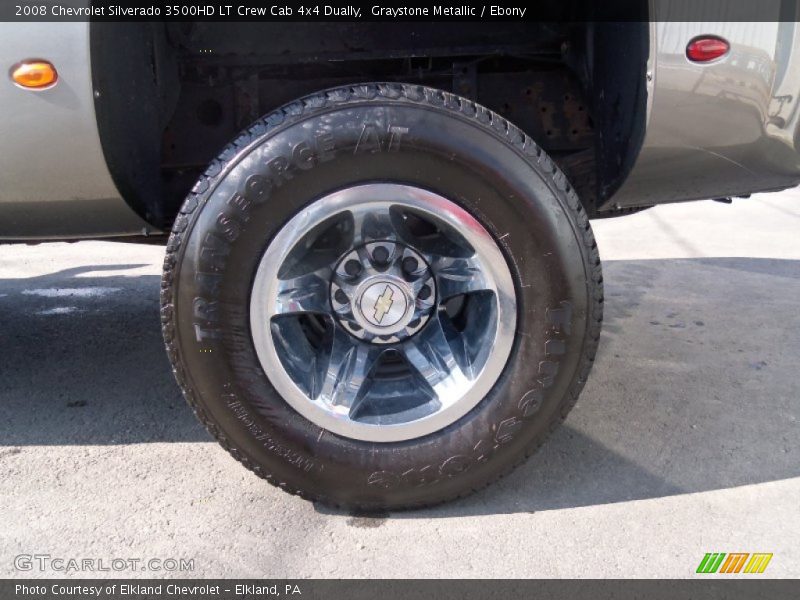 Graystone Metallic / Ebony 2008 Chevrolet Silverado 3500HD LT Crew Cab 4x4 Dually