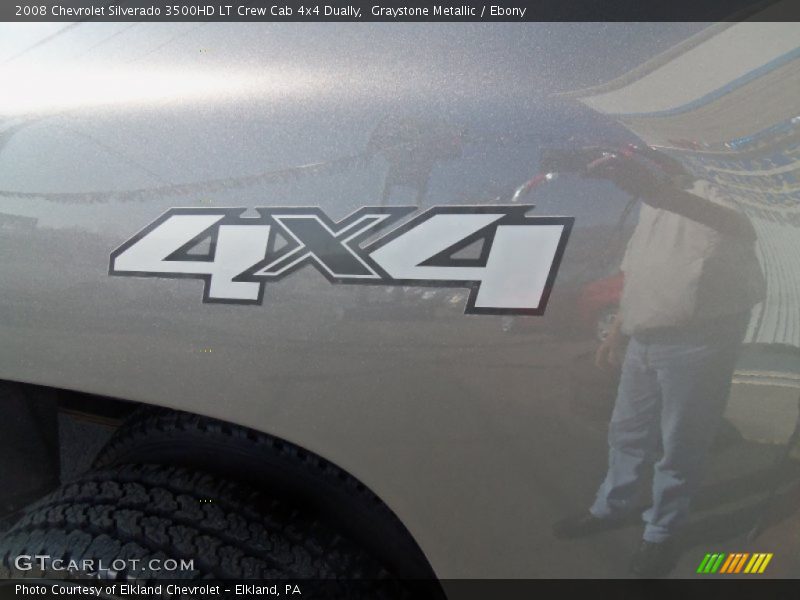 Graystone Metallic / Ebony 2008 Chevrolet Silverado 3500HD LT Crew Cab 4x4 Dually