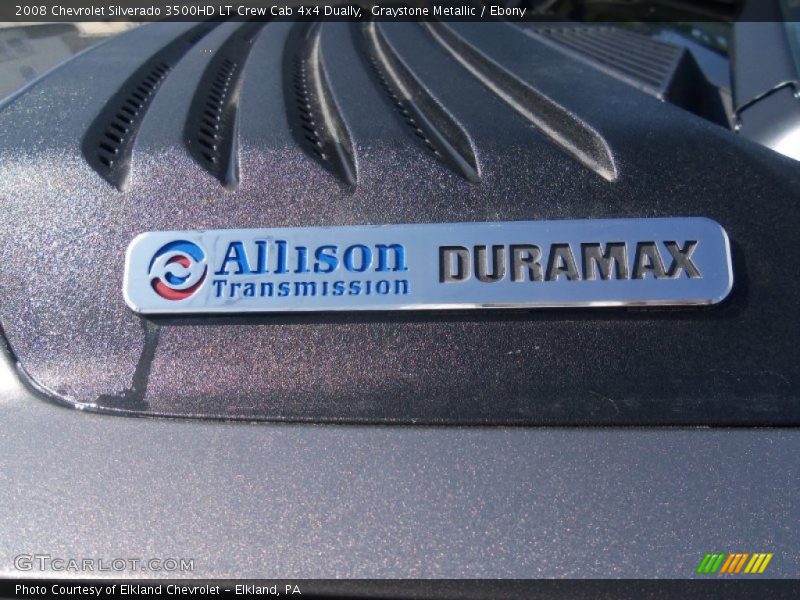 Graystone Metallic / Ebony 2008 Chevrolet Silverado 3500HD LT Crew Cab 4x4 Dually