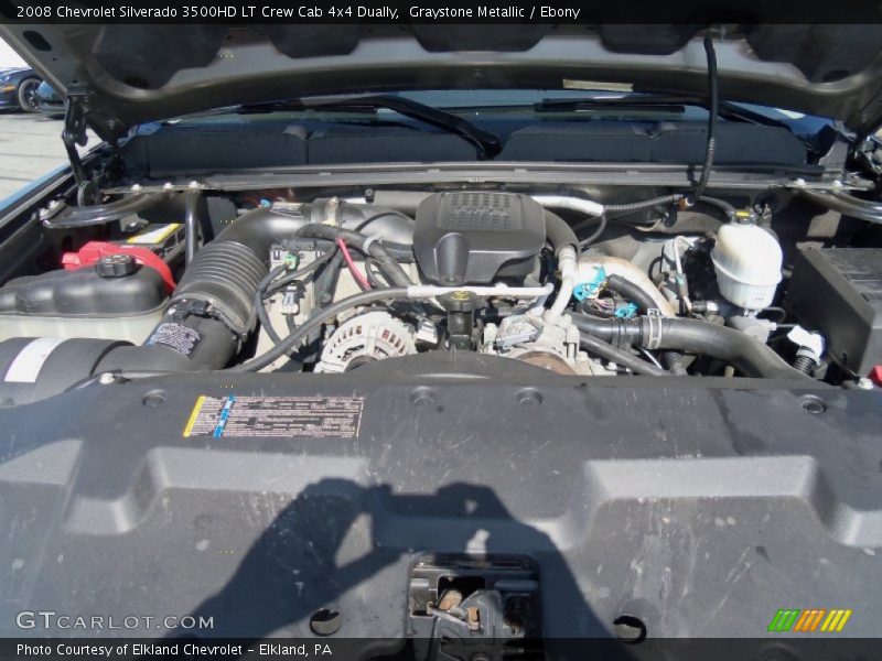 Graystone Metallic / Ebony 2008 Chevrolet Silverado 3500HD LT Crew Cab 4x4 Dually