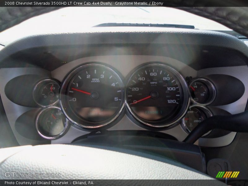 Graystone Metallic / Ebony 2008 Chevrolet Silverado 3500HD LT Crew Cab 4x4 Dually