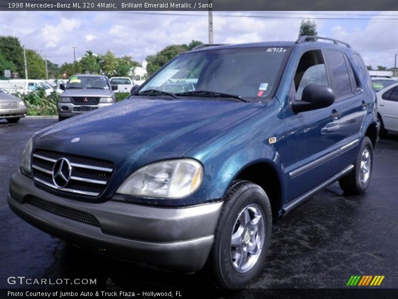 Brilliant Emerald Metallic / Sand 1998 Mercedes-Benz ML 320 4Matic